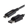 StarTech.com 6ft/1.8m USB C to DisplayPort 1.4 Cable, 4K/5K/8K USB Type-C to DP 1.4 Alt Mode Video Adapter Converter
