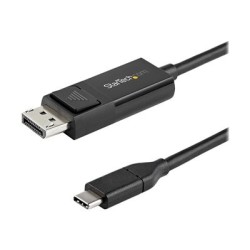 StarTech.com 6ft (2m) USB C to DisplayPort 1.2 Cable 4K 60Hz, Bidirectional DP to USB-C or USB-C to DP Reversible Video Adapter