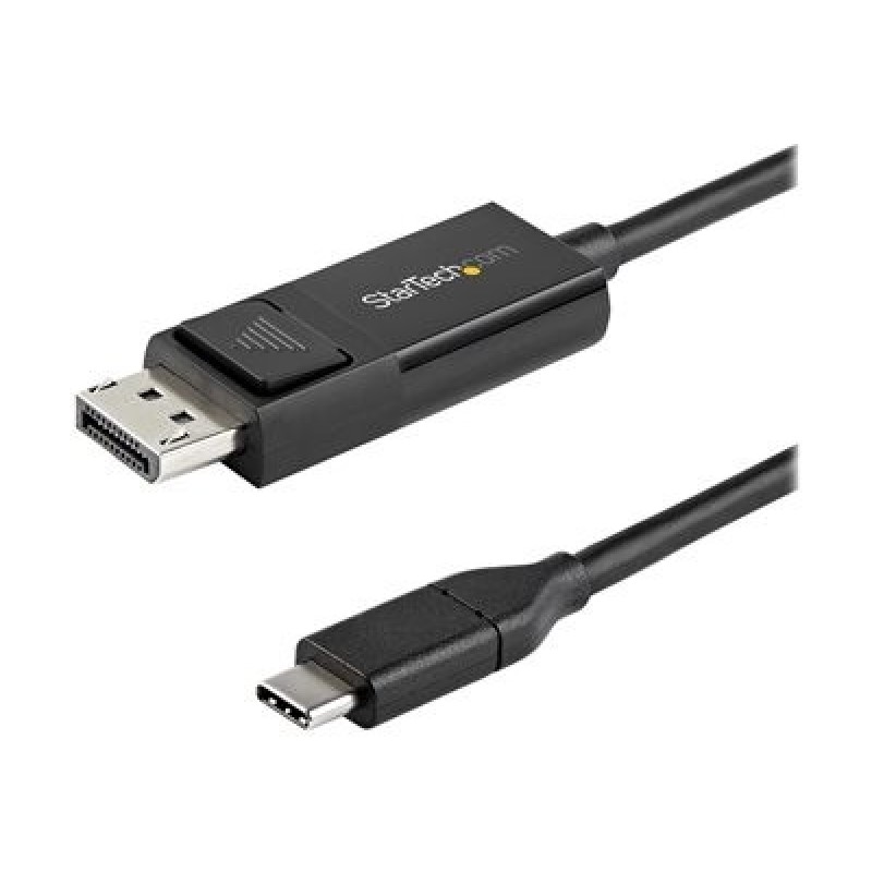 StarTech.com 6ft (2m) USB C to DisplayPort 1.2 Cable 4K 60Hz, Bidirectional DP to USB-C or USB-C to DP Reversible Video Adapter