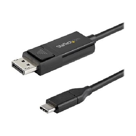 StarTech.com 6ft (2m) USB C to DisplayPort 1.2 Cable 4K 60Hz, Bidirectional DP to USB-C or USB-C to DP Reversible Video Adapter