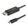 StarTech.com 6ft (2m) USB C to DisplayPort 1.2 Cable 4K 60Hz, Bidirectional DP to USB-C or USB-C to DP Reversible Video Adapter