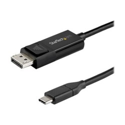 StarTech.com 6ft/2m USB C to DisplayPort 1.4 Cable 8K 60Hz/4K, Bidirectional DP to USB-C or USB-C to DP Reversible Video