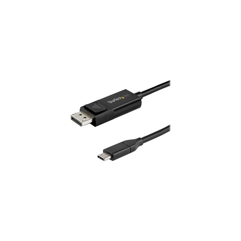 StarTech.com 6ft/2m USB C to DisplayPort 1.4 Cable 8K 60Hz/4K, Bidirectional DP to USB-C or USB-C to DP Reversible Video
