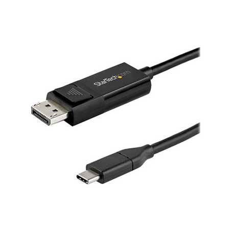 StarTech.com 6ft/2m USB C to DisplayPort 1.4 Cable 8K 60Hz/4K, Bidirectional DP to USB-C or USB-C to DP Reversible Video