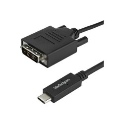 StarTech.com USB-C to DVI Cable - 6 ft / 2m - 1080p - 1920x1200 - USB-C DVI Monitor Cable - USB C Cable - Computer Monitor