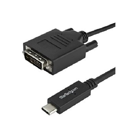 StarTech.com USB-C to DVI Cable - 6 ft / 2m - 1080p - 1920x1200 - USB-C DVI Monitor Cable - USB C Cable - Computer Monitor