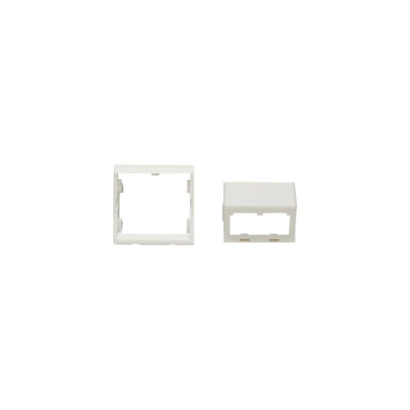 Panduit MINI-COM French Faceplate Kit - Kryt zásuvky - arktická bílá - 2 porty