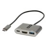 StarTech.com USB C Multiport Adapter, USB-C to HDMI 4K Video, 100W Power Delivery Passthrough Charging, 2-Port USB 3.0 Hub