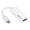 StarTech.com USB-C to HDMI Adapter - White - 4K 60Hz - Video adaptér - USB-C s piny (male) do HDMI se zdírkami (female) - 15 cm