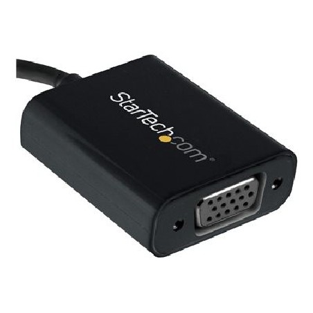 StarTech.com USB-C to VGA Adapter - Black - 1080p - Video Converter For Your MacBook Pro - USB C to VGA Display Dongle