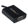 StarTech.com USB-C to VGA Adapter - Black - 1080p - Video Converter For Your MacBook Pro - USB C to VGA Display Dongle