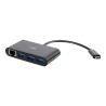 C2G USB C Hub with Ethernet - 3-Port USB Hub - Rozbočovač - 3 x SuperSpeed USB 3.0 + 1 x USB-C + 1 x 1000Base-T - deskt… CG29747