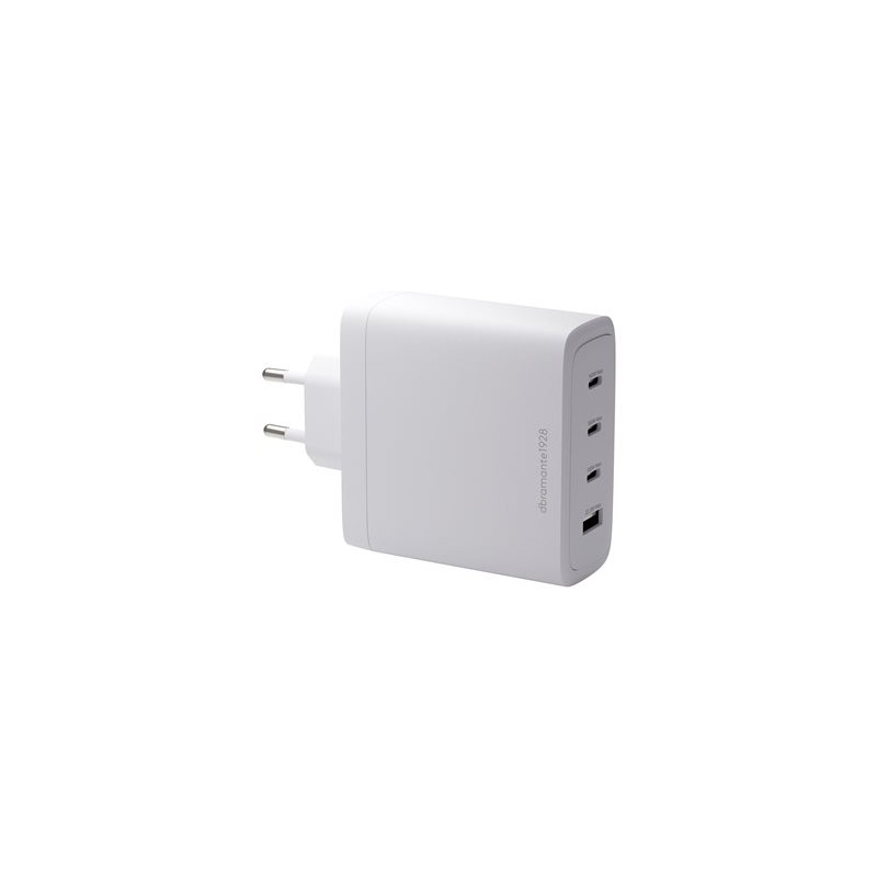 dbramante1928 re-charge - Síťový adaptér - 140 Watt - 4 výstupní konektory (3 x USB-C, USB) - bílá