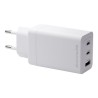 dbramante1928 re-charge - Síťový adaptér - 65 Watt - 3 výstupní konektory (2 x USB-C, USB) - bílá