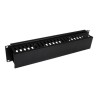 StarTech.com Horizontal 2U Server Rack Cable Management Finger Duct w/ Cover - 19" Network Rack Wire Duct Raceway Panel