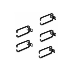 StarTech.com 5-Pack 1U Vertical Cable Management D-Ring Hooks, Cable Manager For 19" Server Racks/Cabinets, Network Rack Wire