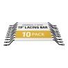 StarTech.com Horizontal Lacing Bar w/ 4 inch Offset at 75 Degrees- Server Rack Cable Management- 19" Network Rack-Mount Cord