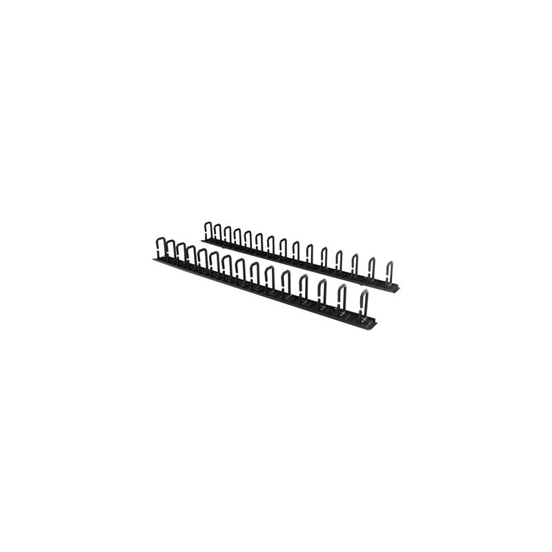 StarTech.com Vertical 0U Server Rack Cable Management w/ D-Ring Hooks - 40U Network Rack Cord Manager Panels - 2x 3ft Wire