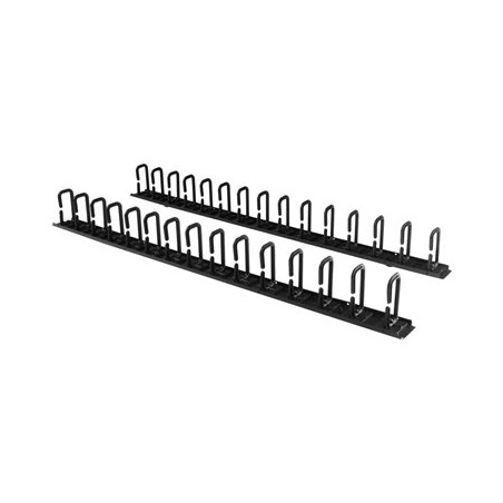 StarTech.com Vertical 0U Server Rack Cable Management w/ D-Ring Hooks - 40U Network Rack Cord Manager Panels - 2x 3ft Wire