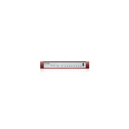 Zyxel USG FLEX 100H Series, 8 Gigabit user-definable ports, 1*USB with 1 YR Gold Security Pack