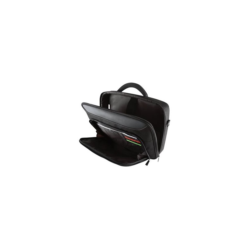 Targus Classic+ Clamshell - Brašna na notebook - 17" - 18" - cerná, cervená