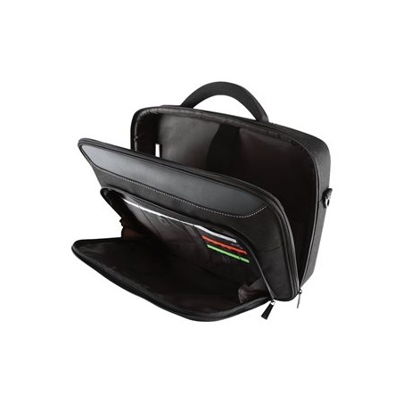 Targus Classic+ Clamshell - Brašna na notebook - 17" - 18" - cerná, cervená