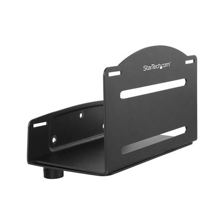StarTech.com Wall Mount CPU Holder - Adjustable Width 4.8in to 8.3in - Metal - Computer Tower Mounting Bracket for Desktop PC