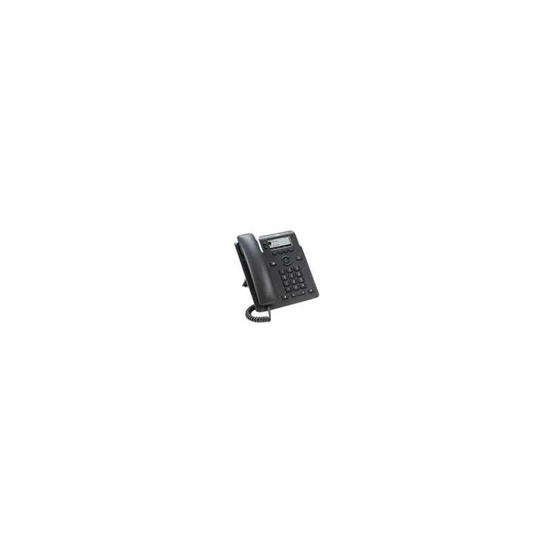 Cisco IP Phone 6821 - Telefon VoIP s identifikací volajícího/čekajícím hovorem - SIP, SRTP - 2 linky