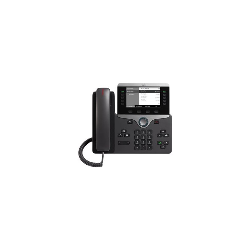 Cisco IP Phone 8811 - Telefon VoIP - SIP, RTCP, RTP, SRTP, SDP - 5 řádků