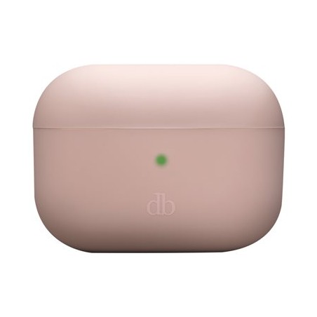 dbramante1928 Costa Rica - Pouzdro pro bezdrátová sluchátka - recyklovaný plast, silikon - růžová pink sand - pro Apple AirPods