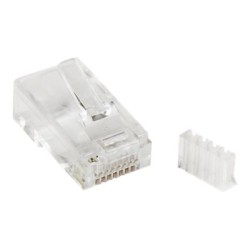StarTech.com Cat 6 RJ45 Modular Plug for Solid Wire - 50 Pack (CRJ45C6SOL50) - Síťový konektor - RJ-45 (M) - CAT 6 - průsvitná