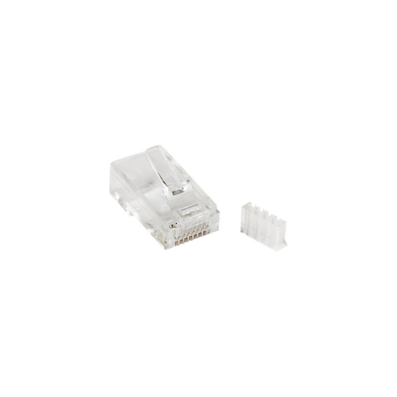 StarTech.com Cat 6 RJ45 Modular Plug for Solid Wire - 50 Pack (CRJ45C6SOL50) - Síťový konektor - RJ-45 (M) - CAT 6 - průsvitná