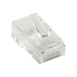 StarTech.com Cat5e RJ45 Stranded Modular Plug Connector - 50 Pkg - Bulk Cat 5e Plugs - 50x RJ45 Ends (CRJ4550PK) - Síťový
