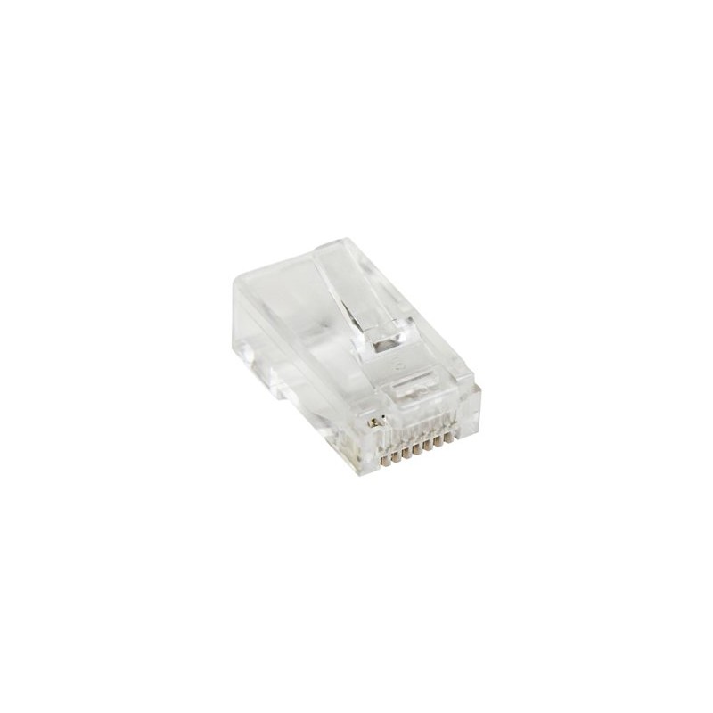 StarTech.com Cat5e RJ45 Stranded Modular Plug Connector - 50 Pkg - Bulk Cat 5e Plugs - 50x RJ45 Ends (CRJ4550PK) - Síťový