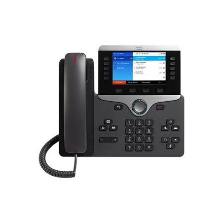 Cisco IP Phone 8861 - Telefon VoIP - IEEE 802.11a/b/g/n/ac (Wi-Fi) - SIP, RTP, SDP - 5 řádků - uhel