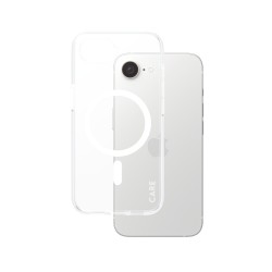 CARE by PanzerGlass - Zadní kryt pro mobilní telefon - vlajková loď - kompatibilita s MagSafe - plast - bílá, průhledná - pro