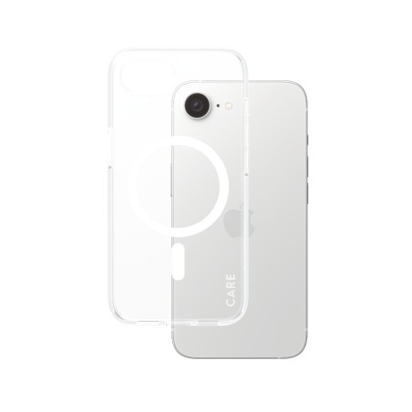 CARE by PanzerGlass - Zadní kryt pro mobilní telefon - vlajková loď - kompatibilita s MagSafe - plast - bílá, průhledná - pro