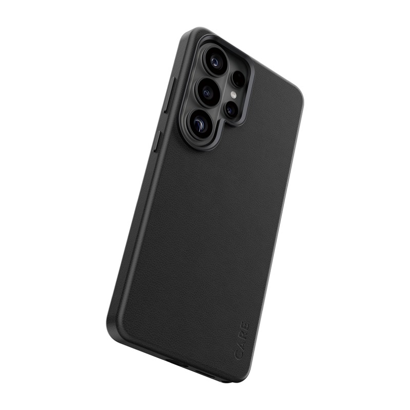 CARE by PanzerGlass Solo - Zadní kryt pro mobilní telefon - Qi - polykarbonát (PC), polyuretan (PU), magnet - cerná - pro