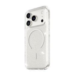 CARE by PanzerGlass Star Lit - Zadní kryt pro mobilní telefon - kompatibilita s MagSafe - bílá, prusvitná - pro Apple iPhone 17