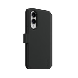 CARE by PanzerGlass Tango - Pouzdro s klopou pro mobilní telefon - dvě v jednom, Qi - veganská kůže - pro Samsung Galaxy S25