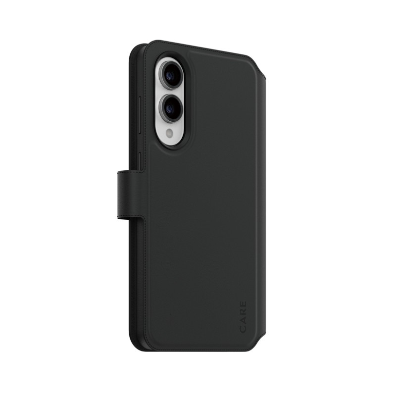 CARE by PanzerGlass Tango - Pouzdro s klopou pro mobilní telefon - dvě v jednom, Qi - veganská kůže - pro Samsung Galaxy S25
