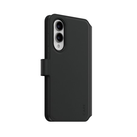 CARE by PanzerGlass Tango - Pouzdro s klopou pro mobilní telefon - dvě v jednom, Qi - veganská kůže - pro Samsung Galaxy S25