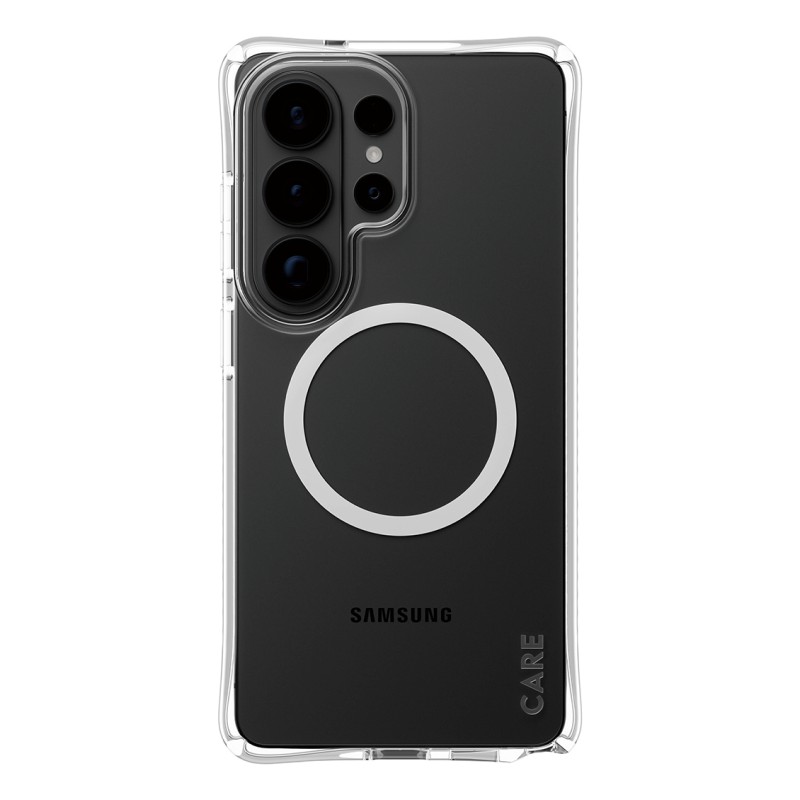 CARE by PanzerGlass Samba - Zadní kryt pro mobilní telefon - Qi - termoplastický polyuretan (TPU), magnet - pruhledná, bílá