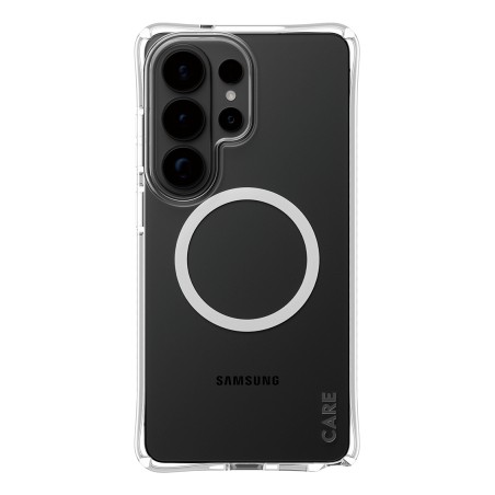 CARE by PanzerGlass Samba - Zadní kryt pro mobilní telefon - Qi - termoplastický polyuretan (TPU), magnet - pruhledná, bílá