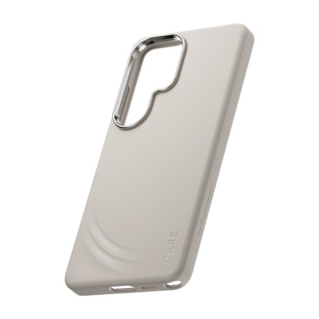 CARE by PanzerGlass Flow - Zadní kryt pro mobilní telefon - Qi - polykarbonát (PC), silikon, magnet - vanilla - pro Samsung