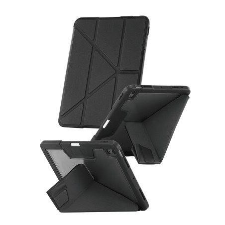 CARE by PanzerGlass - Pouzdro s klopou pro tablet - termoplastický polyuretan (TPU) - cerná - pro Apple 11-inch iPad Air (M2