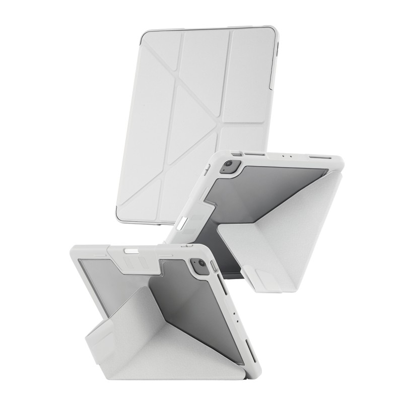 CARE by PanzerGlass - Pouzdro s klopou pro tablet - termoplastický polyuretan (TPU) - svetle šedá - pro Apple 13-inch iPad Air