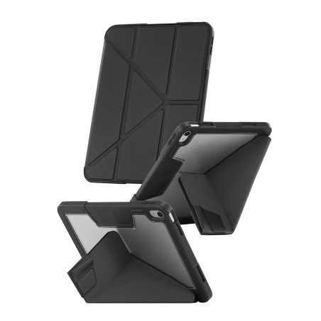 CARE by PanzerGlass - Pouzdro s klopou pro tablet - termoplastický polyuretan (TPU) - cerná - pro Apple iPad (A16)