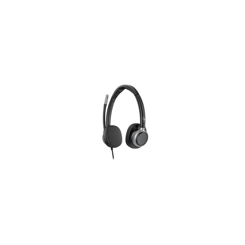 HP Poly Mission 625 - Mission 600 Series - náhlavní souprava - náhlavní - kabelové - USB-C, USB-A - cerná - Certifikováno pro