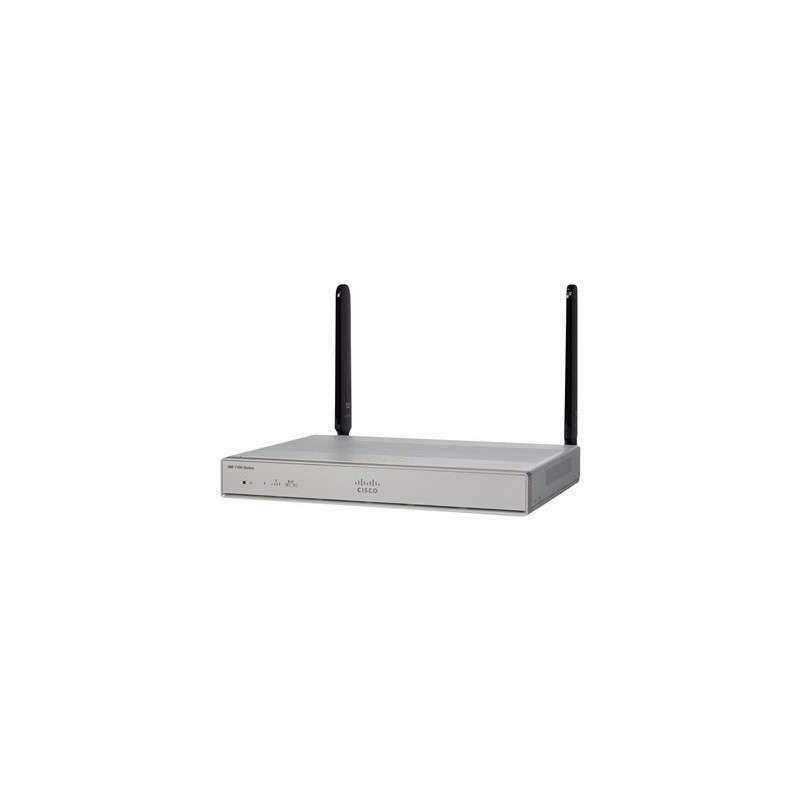 Cisco Integrated Services Router 1117 - Směrovač - DSL modem 4portový switch - 1GbE - porty WAN: 2